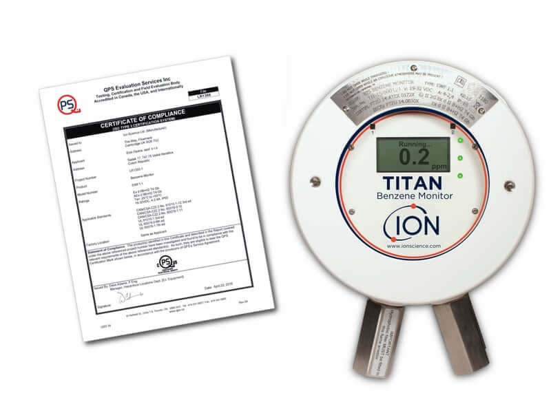 Titan benzene specific monitor certification