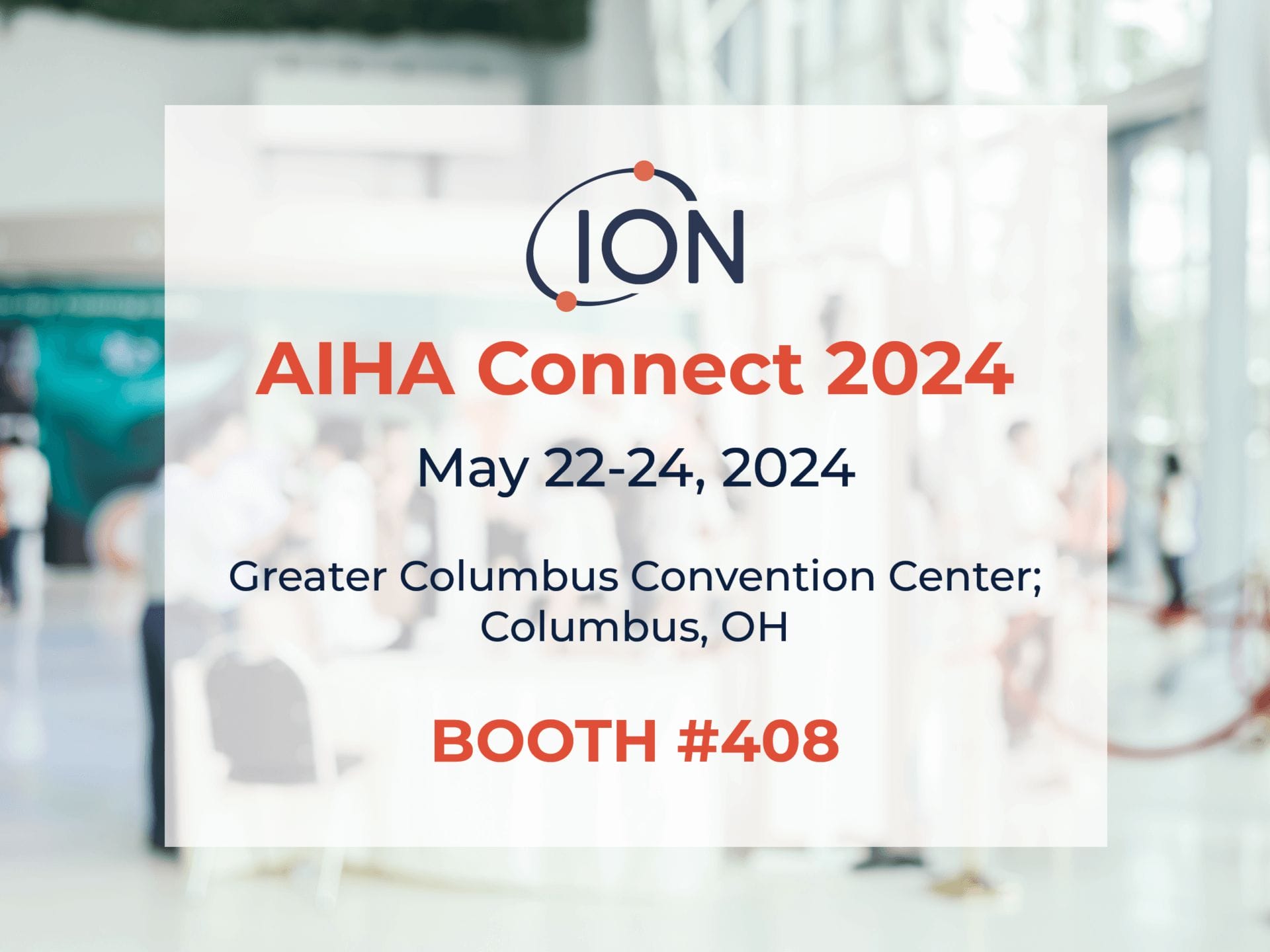 Ion Science is exhibiting at AIHA Connect 2024.